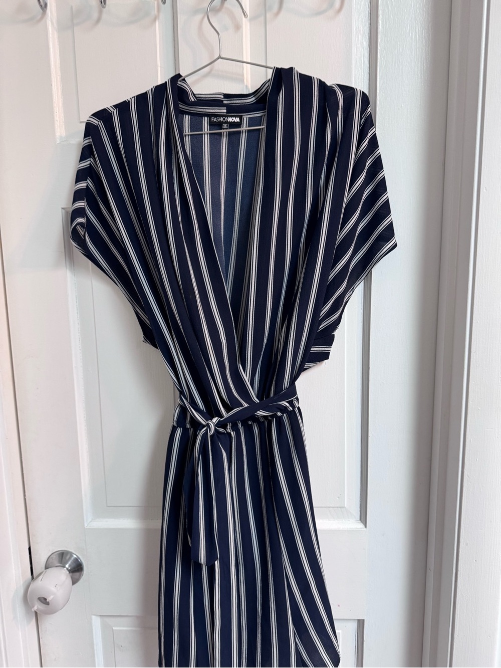 Striped Navy Romper